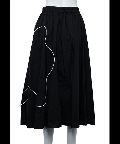 Double Line Flower Skirt